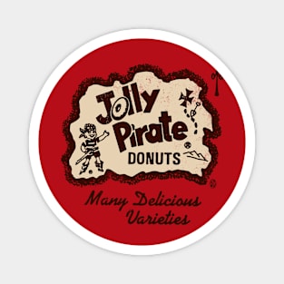 Vintage Jolly Pirate Donuts Magnet